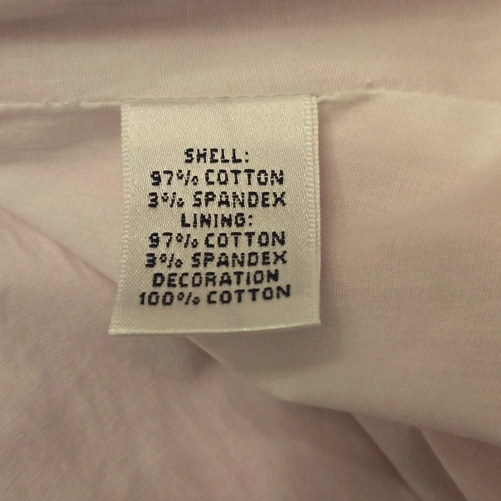 EUC Lilly Pulitzer Sz 0 Pink Betsey Dress Strapless White Lace Embroidery Pleat‎ - Picture 15 of 16